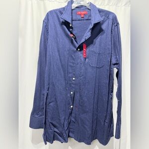 NWT XXL Daniel Cremieux denim blue Slim Fit button up Shirt